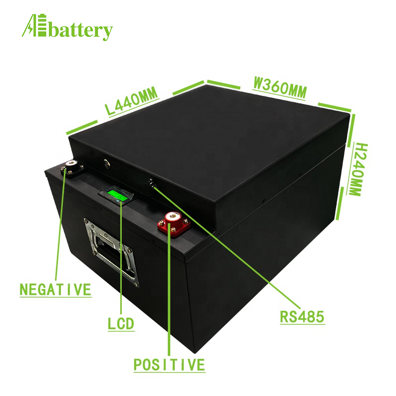48v 100ah lifepo4 battery 48V 51.2V lithium iron phosphate battery for solar e bike golf cart 48V 100ah lifepo4 rack mount